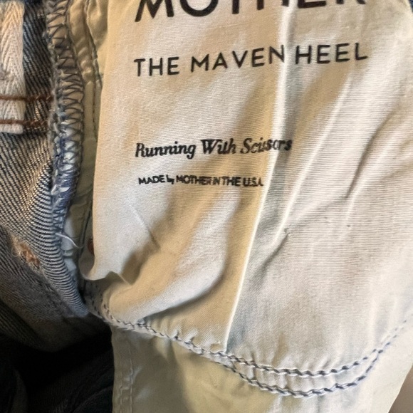 Mother Superior The Maven Heel Jeans in Running With Scissors Sz 30 - Picture 9 of 9